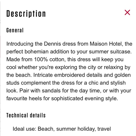 MAISON HOTEL Dennis Short Tiered Embroidered Dress in Ivory - Picture 9 of 12